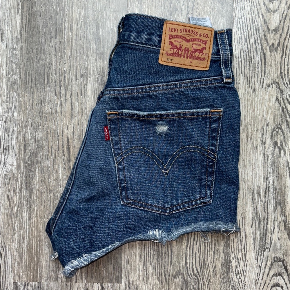 Levi's 501s Distressed Jean Shorts ***